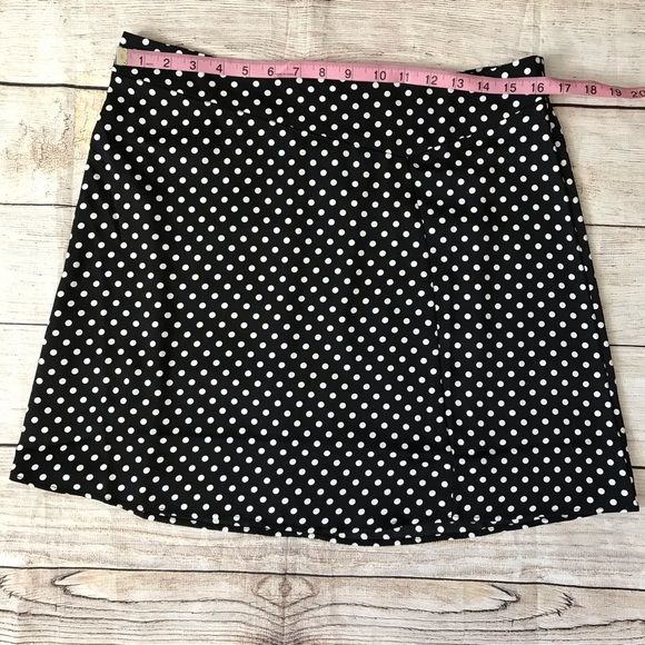 BCBGMaxazria Black and Polka Dot Skirt Size:12 - Picture 3 of 6